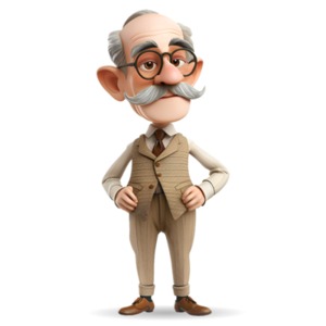 William James Psychology Scientist Clipart - Add a element of history to presentation and designs with this psychology character.