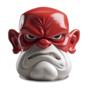 Disgruntled Angry Face Clipart: This clipart depicts intense frustration, offering a versatile visual element for various design needs.