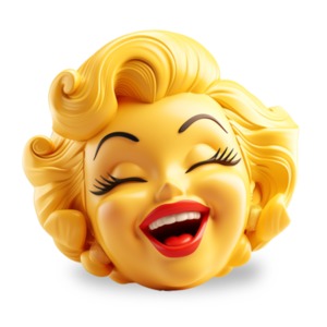 The &quot;Marilyn Monroe Emoji&quot; Clipart - a charming depiction of the celebrity