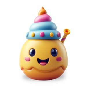 Party Hat Emoji is a festive addition to your presentations. A PNG with a transparent background.
