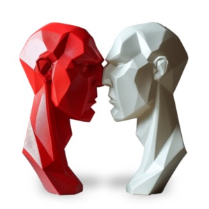 Download this Head to Head - Idiom Clipart to represent an intense face to face interaction.
