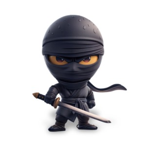 Download this Ninja Warrior - Clipart to represent stealth, skill, and mystery in media design or presentations.