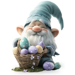 The &quot;Easter Gnome&quot; Clipart - A Spring Celebration