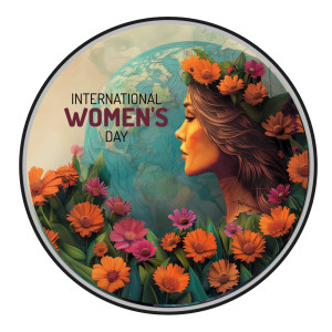 This editable logo can be a powerful visual element in presentations aimed at discussing topics related to women&#039;s rights, achievements, or challenges.