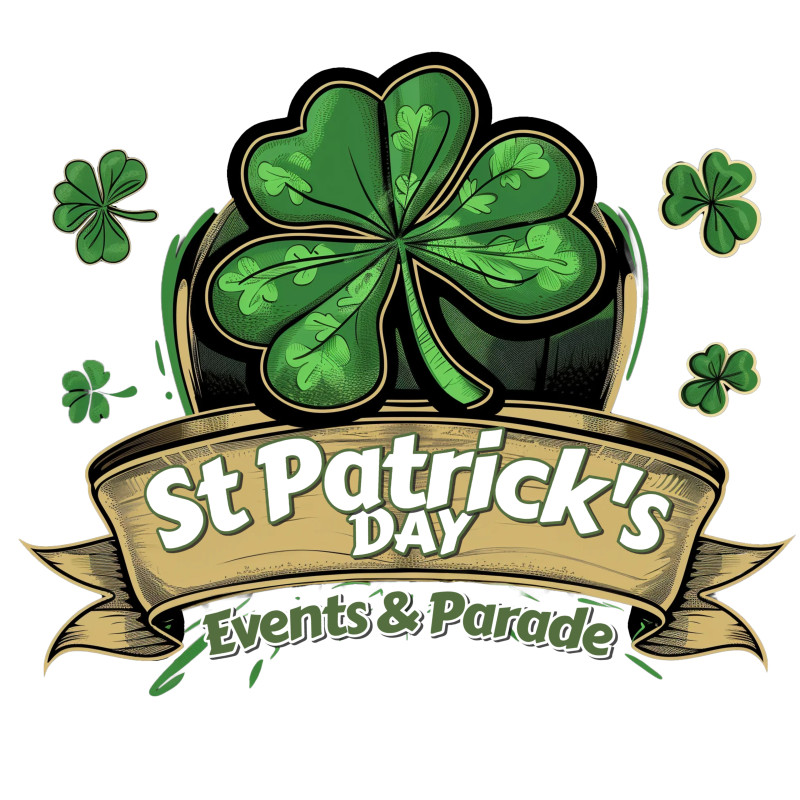 This Presentation Clipart shows a preview of St Patrick's Day Shamrock Banner Clipart