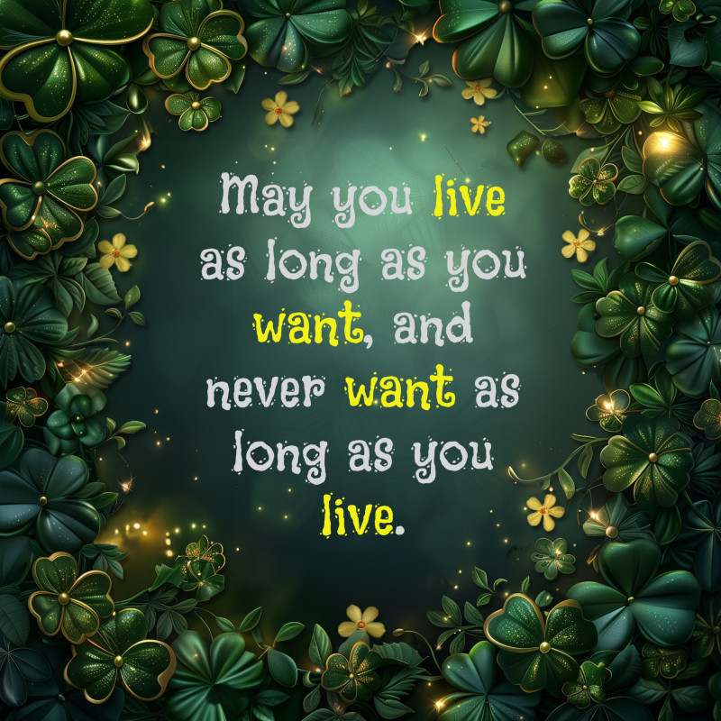 This Presentation Clipart shows a preview of Irish Blessing Clipart Design