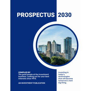 Showcase future investment opportunities and technology trends with this editable document cover page.