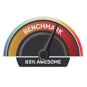 A color-coded infographic gauge is editable to represent your key performance indicators(KPI). Easily change the text and values/
