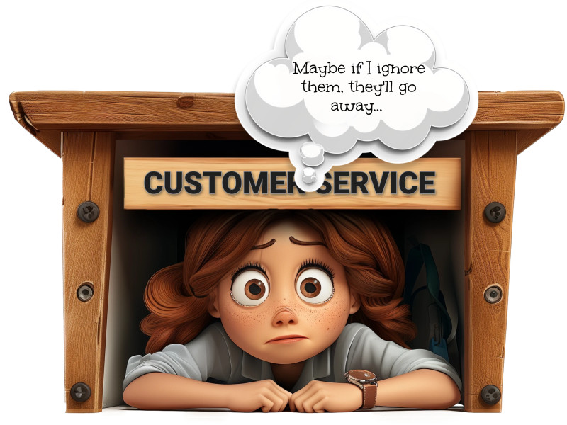 This Presentation Clipart shows a preview of Customer Service Desk