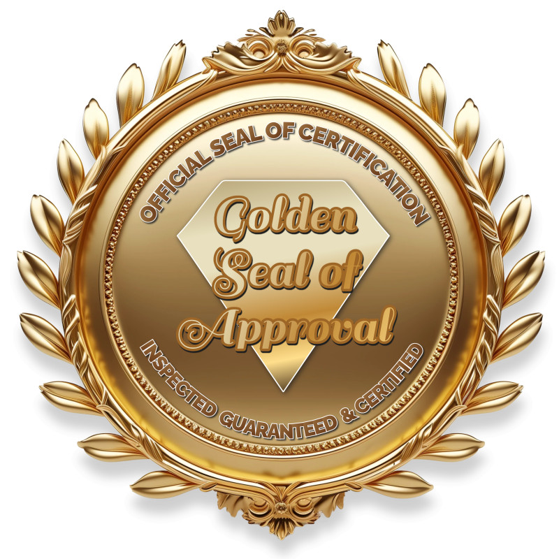 This Presentation Clipart shows a preview of Golden Seal