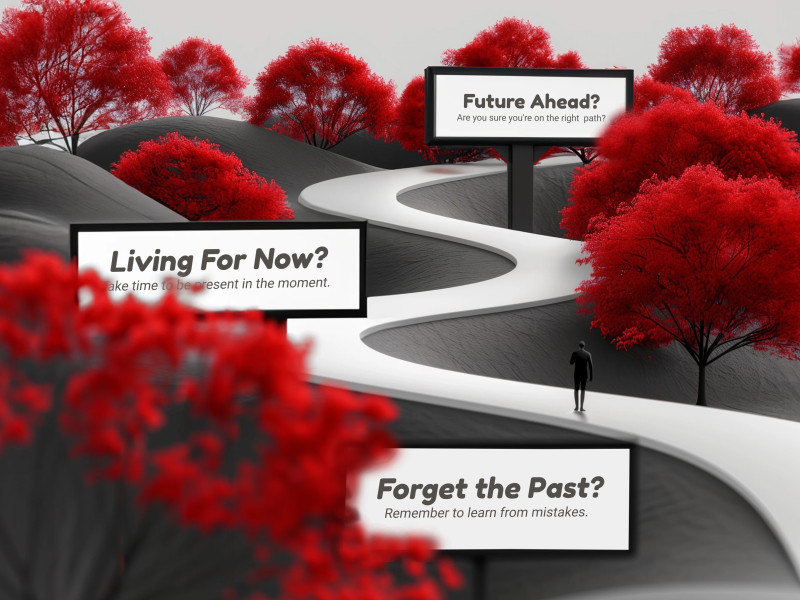 This Presentation Clipart shows a preview of Life's Road