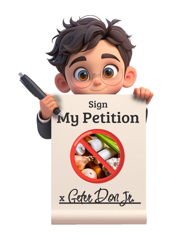 This Presentation Clipart shows a preview of Kid Holding a Petition Clipart
