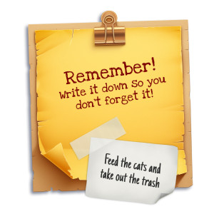 A pair of sticky notes with customizable text areas for reminders and notifications. PNG clipart isolated on a transparent background.