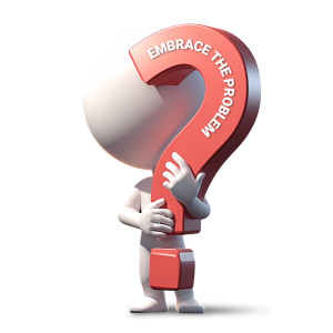 Download or customize the text on this clipart image of a figure holding a large question mark.  Use in presentation/media designs.