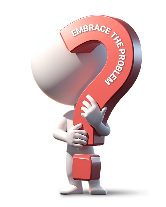 This Presentation Clipart shows a preview of Embrace the Problem Clipart