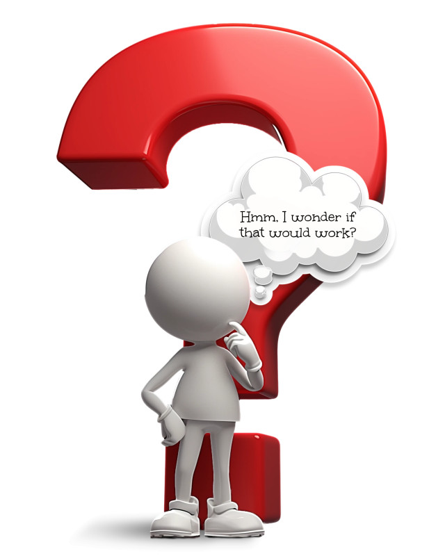 This Presentation Clipart shows a preview of Figure Thinking Question Clipart