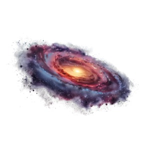 Download this galaxy clipart with a transparent background to add to your presentations and media design projcets.