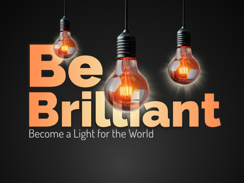 This Presentation Clipart shows a preview of Be Brilliant