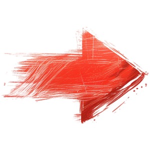 Download this sketched clipart of an arrow pointing to the side.  A visual aid element on a presentation slide or in media designs