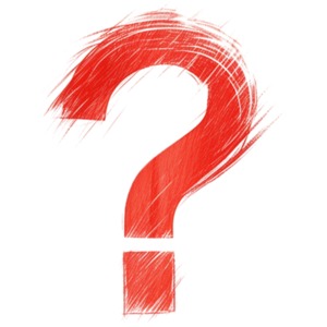 Download this sketched clipart of a question mark.  Use as visual aid element on a presentation slide or in media designs.