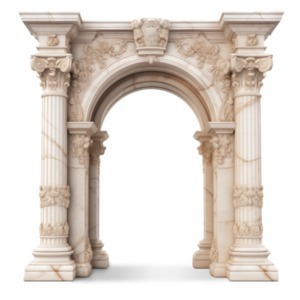 Download this clipart of a ornate archway as a symbol of strength and resilience on a presentation slide or in a media design.