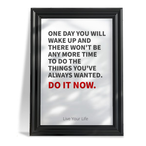 Download or customize this clipart image of a picture with black frame by changing the message inside the picture.