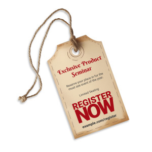 Customize this clipart sales tag by changing the text or adding an image to the design area.  Use in presentations and media designs.