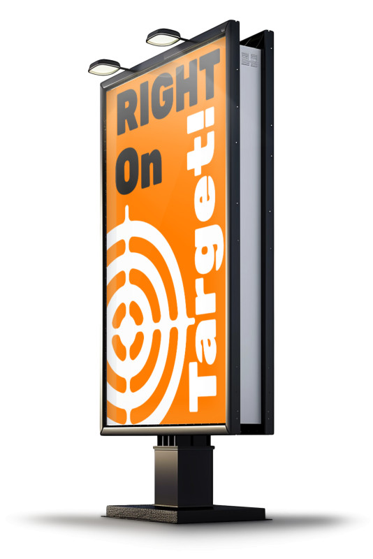 This Presentation Clipart shows a preview of Vertical Billboard