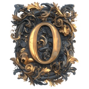 Download this decorative number zero surrounded by floral and scrollwork design.  Use as a focal design in PowerPoint or media designs.