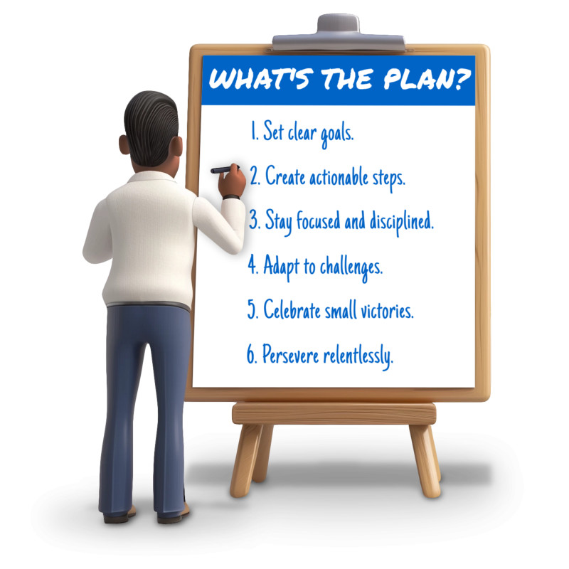 This Presentation Clipart shows a preview of Write Your Plan Clipboard - Clipart
