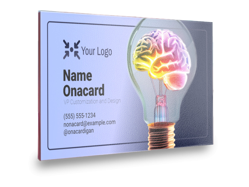 This Presentation Clipart shows a preview of Basic Card with Image