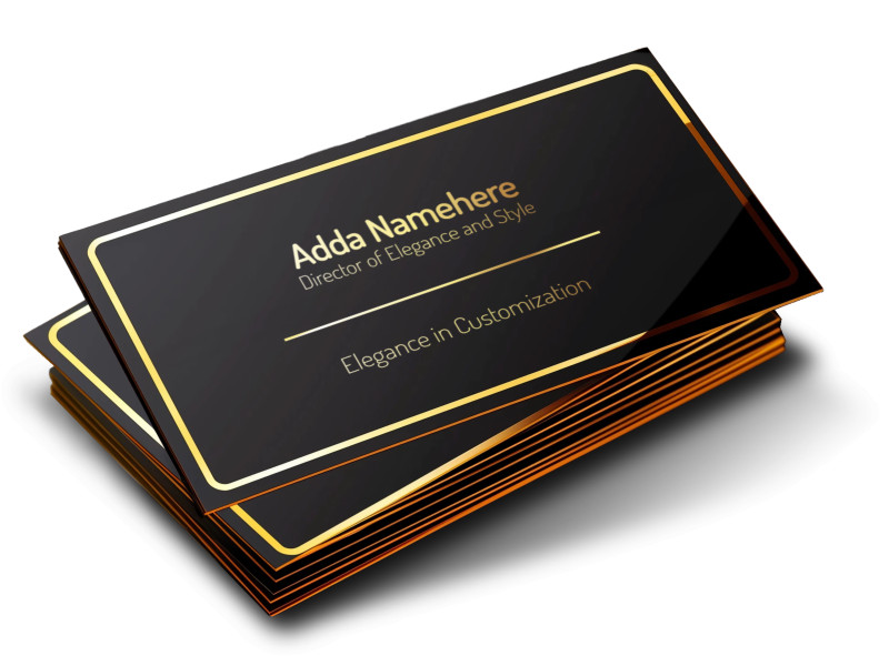 This Presentation Clipart shows a preview of Elegant Business Cards