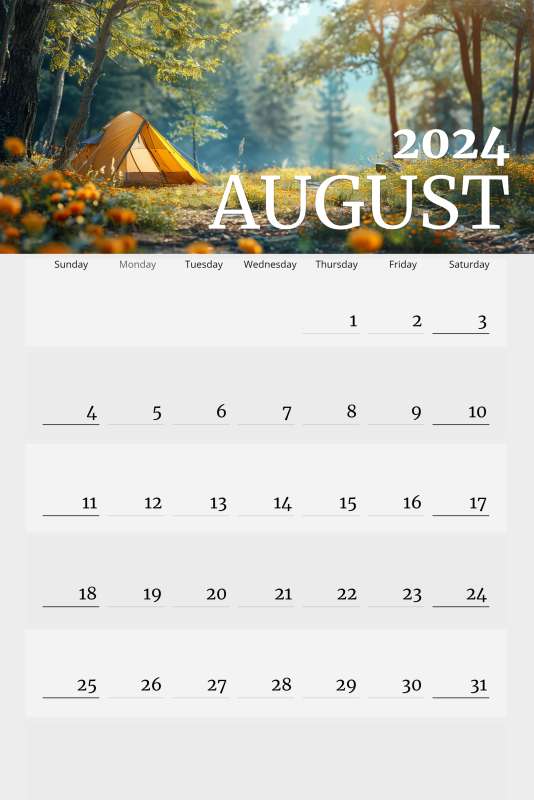 This Presentation Clipart shows a preview of Vertical Wall Calendar Design