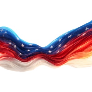 Download this light wavy cloth American flag and add it your presentation slide or media design to celebrate on American holidays.