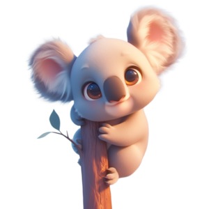 Download this cute koala clipart image to add a visual wildlife element to a presentation slide or media design project.