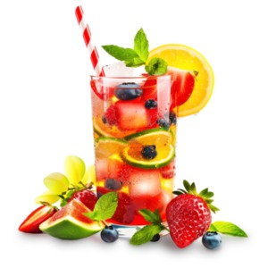 Download this clipart image of a refreshing summer fruit drink to represent the essence of summer refreshment and healthy lifestyle choices.