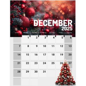 Download or edit this Christmas themed calendar design to fit the month and year needed in your design.  Print or add to presentations/media designs.
