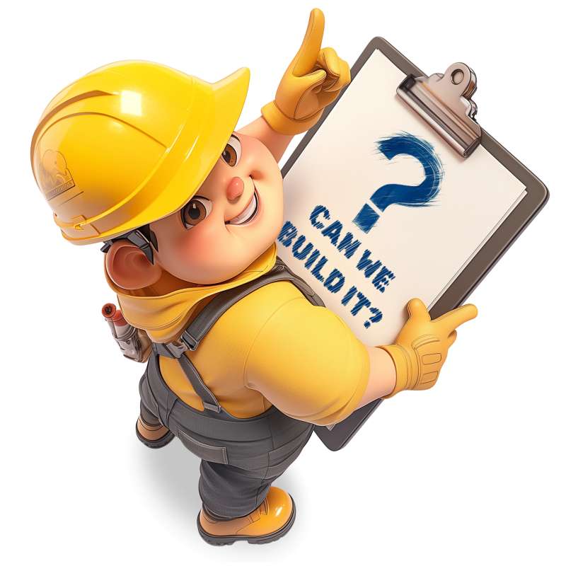 This Presentation Clipart shows a preview of Builder Clipboard Clipart
