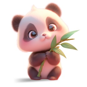 Download this cute storybook panda clipart image to use as a story telling focal point in your presentation and media designs.