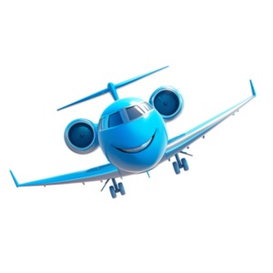 Download this happy jet airplane clipart image and add to your presentations or media designs to visualize the joy of travel.