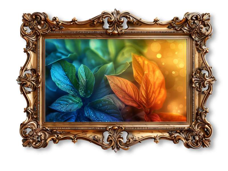 This Presentation Clipart shows a preview of Bronze Ornate Frame Clipart