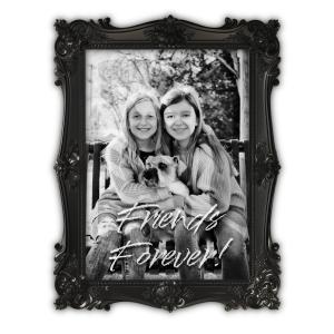 Customize this dark gothic photo frame clipart by replacing the photo placeholder with your own photo.