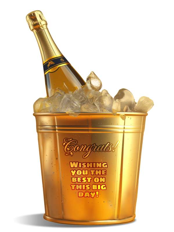 This Presentation Clipart shows a preview of Champagne on Ice Clipart