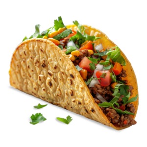 Download this delicious taco clipart image to add a visual representation of a popular Mexican food.