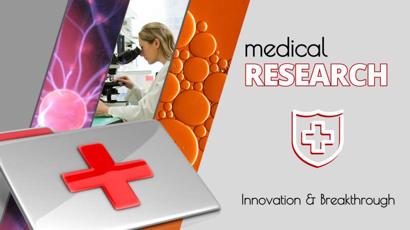 This Presentation Clipart shows a preview of Medical Research Design Layout