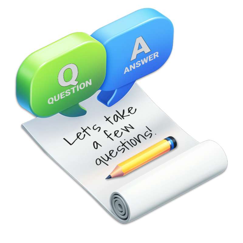 This Presentation Clipart shows a preview of Question & Answer Session Notepad Clipart