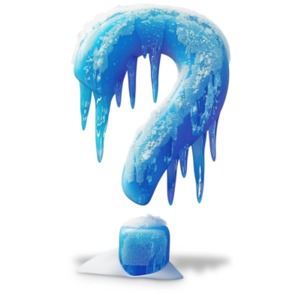 Download this frozen question mark clipart image to describe moments of intense concentration, contemplation, or daydreaming.