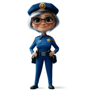 Download this image symbolizing the breaking of traditional gender roles in law enforcement, highlighting progress toward gender equality.