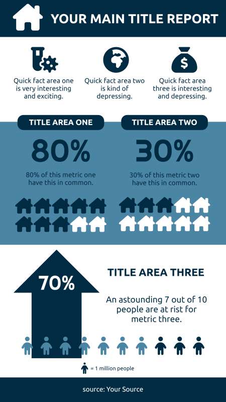 This Presentation Clipart shows a preview of Data Visualization Infographic Template