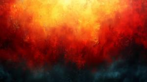 This vibrant abstract background features a gradient of warm colors transitioning to dark blue.

